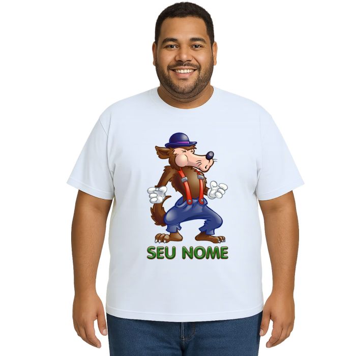 Camiseta Lobo Mau Desenho Estampa Personalizada