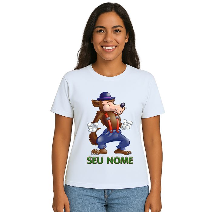 Camiseta Lobo Mau Desenho Estampa Personalizada