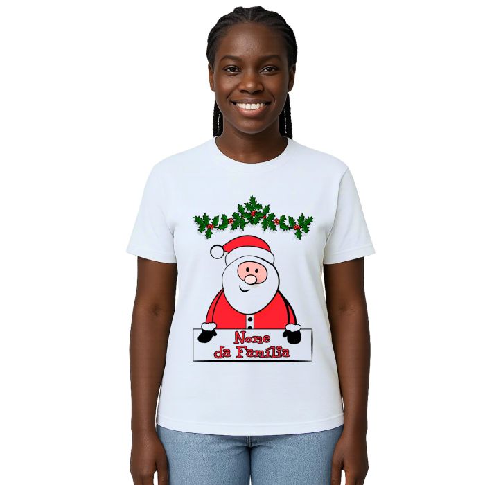 Camiseta Natal Papai Noel Natalina Família Personalizada