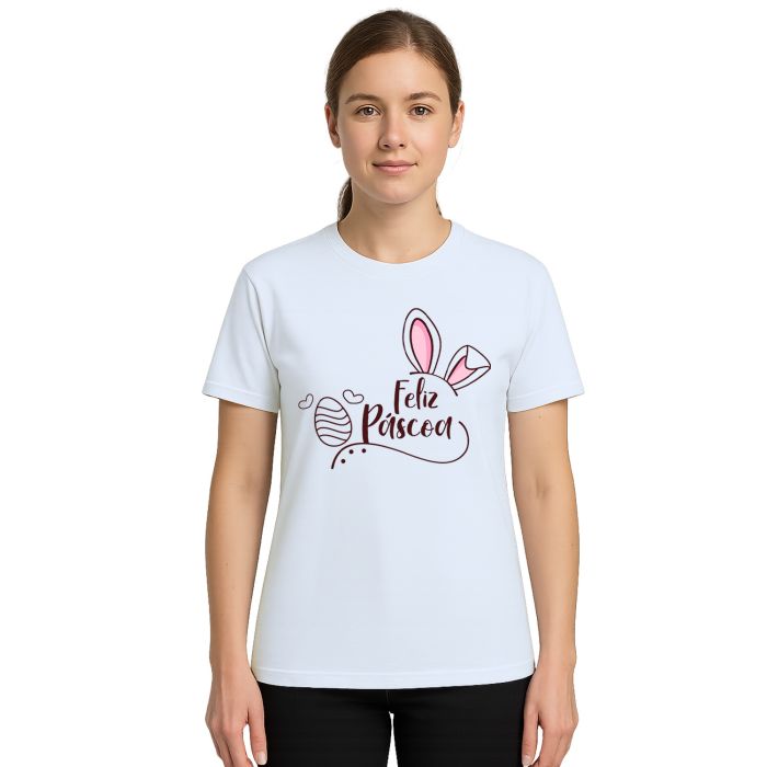 Camiseta Feliz Páscoa Amor Estampa Personalizada