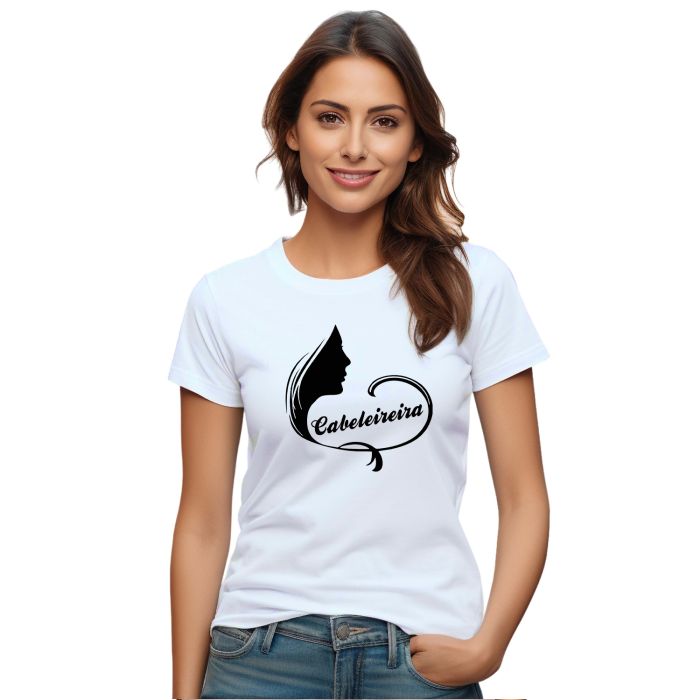 Camiseta Cabeleireira Style Estampa Personalizada