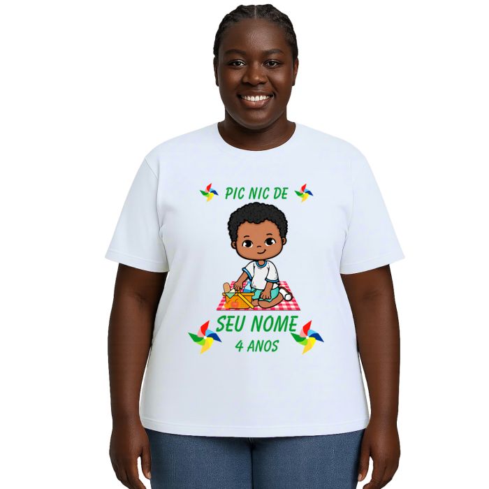 Camiseta Pic Nic Piquenique PicNic Estampa Personalizada