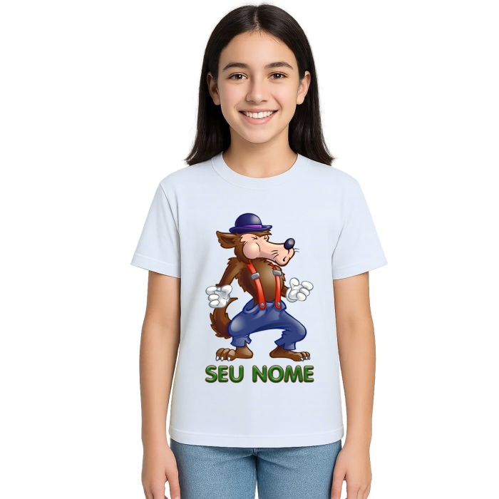 Camiseta Lobo Mau Desenho Estampa Personalizada