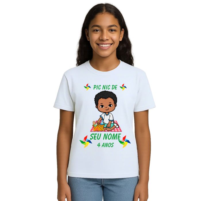 Camiseta Pic Nic Piquenique PicNic Estampa Personalizada