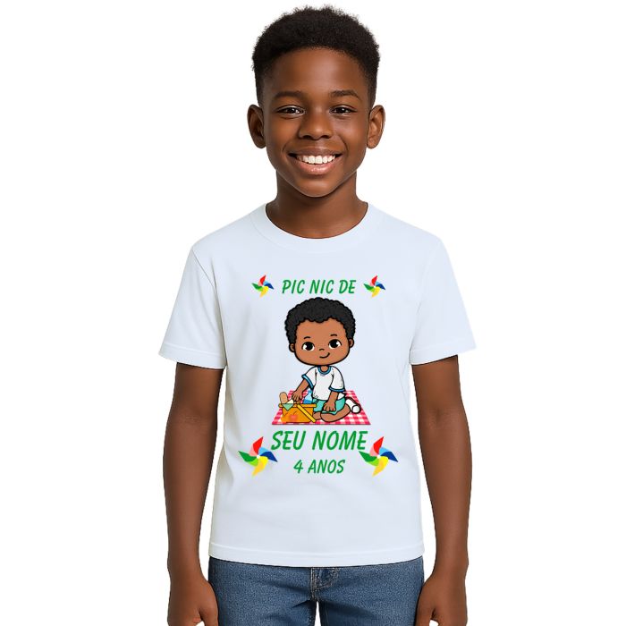 Camiseta Pic Nic Piquenique PicNic Estampa Personalizada