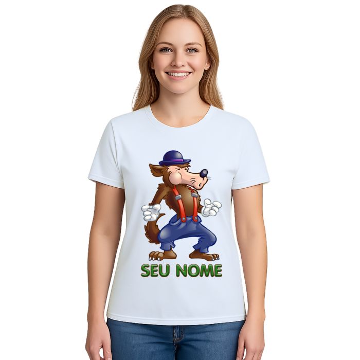 Camiseta Lobo Mau Desenho Estampa Personalizada