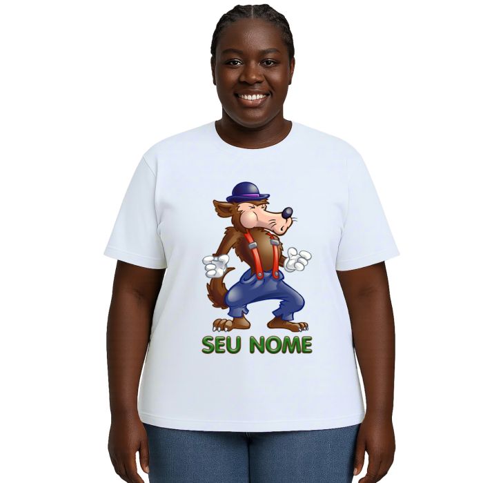 Camiseta Lobo Mau Desenho Estampa Personalizada
