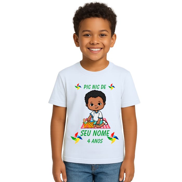 Camiseta Pic Nic Piquenique PicNic Estampa Personalizada