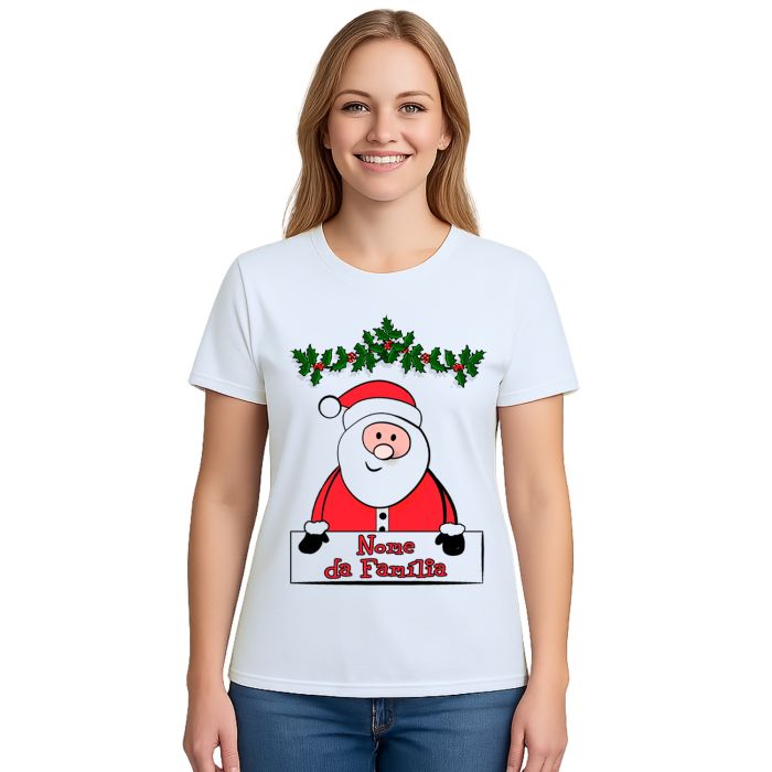 Camiseta Natal Papai Noel Natalina Família Personalizada