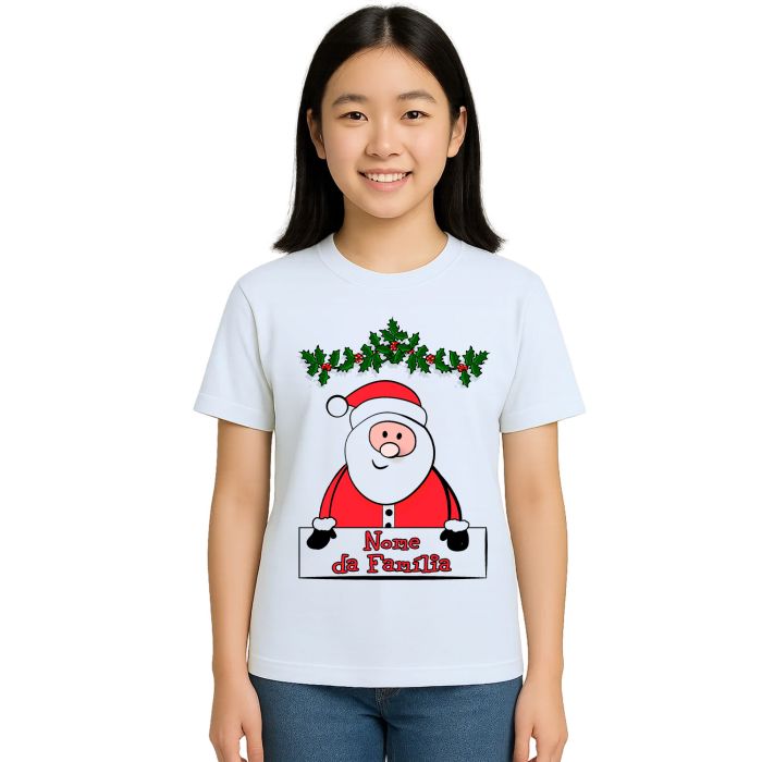 Camiseta Natal Papai Noel Natalina Família Personalizada