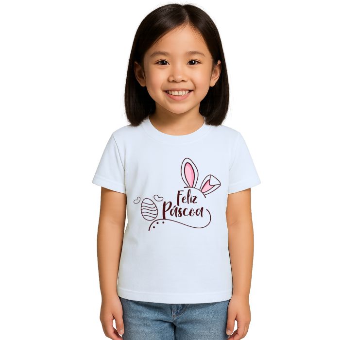 Camiseta Feliz Páscoa Amor Estampa Personalizada