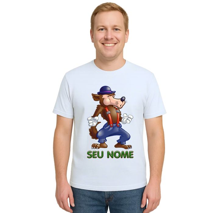 Camiseta Lobo Mau Desenho Estampa Personalizada