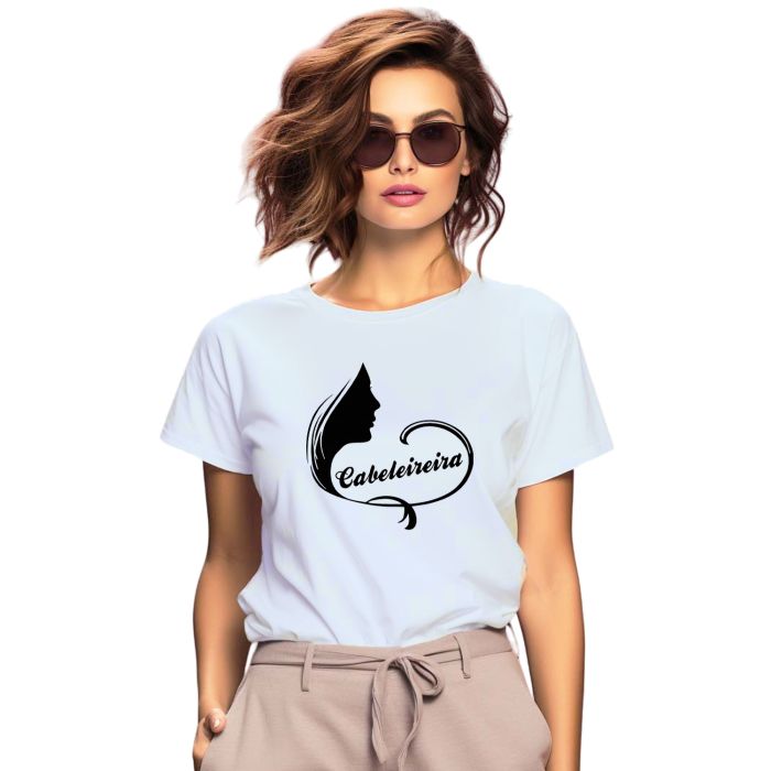 Camiseta Cabeleireira Style Estampa Personalizada