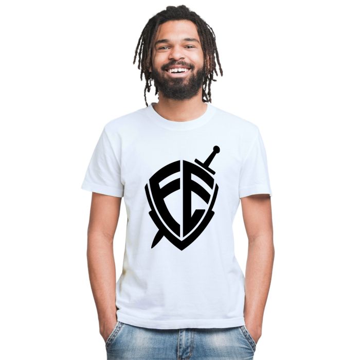 Camiseta Fé Espada Escudo Religiosa Estampa Personalizada