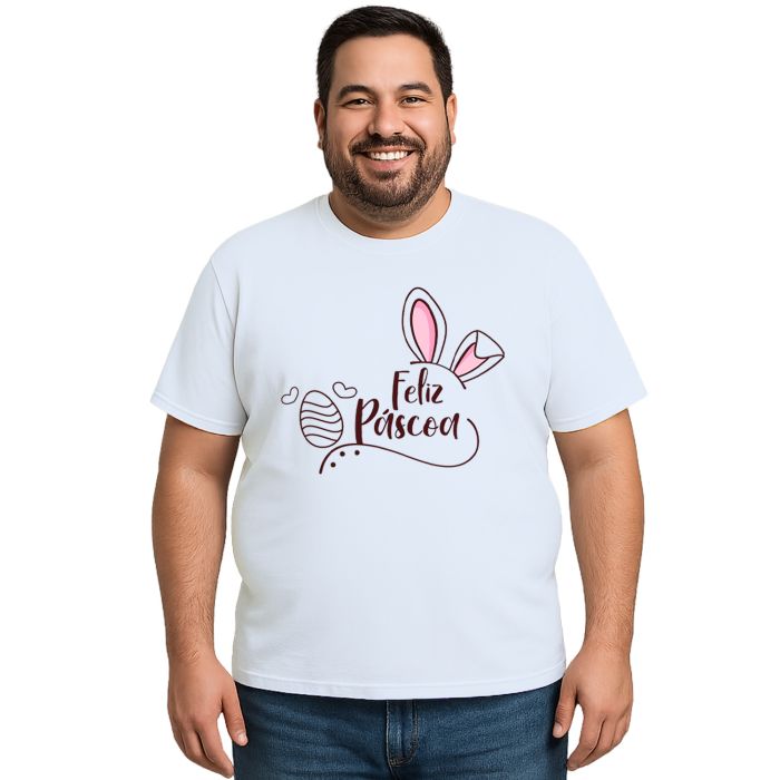 Camiseta Feliz Páscoa Amor Estampa Personalizada