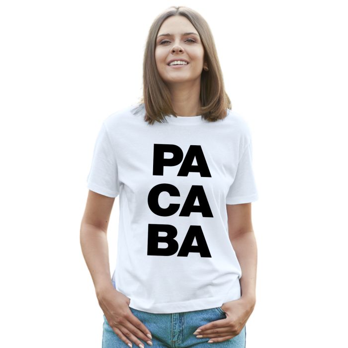 Camiseta Pacaba Pa Ca Ba Estampa Personalizada
