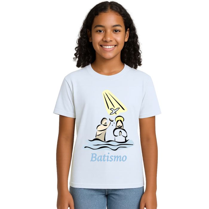 Camiseta Batizado Batismo Igreja Estampa Personalizada
