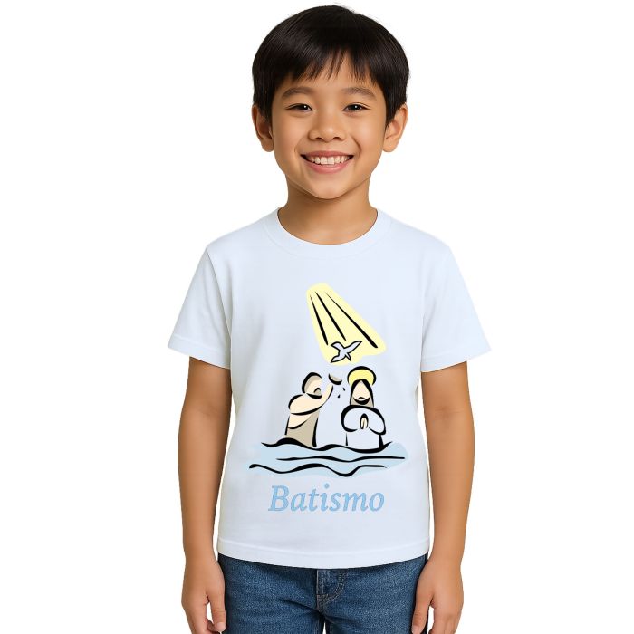 Camiseta Batizado Batismo Igreja Estampa Personalizada
