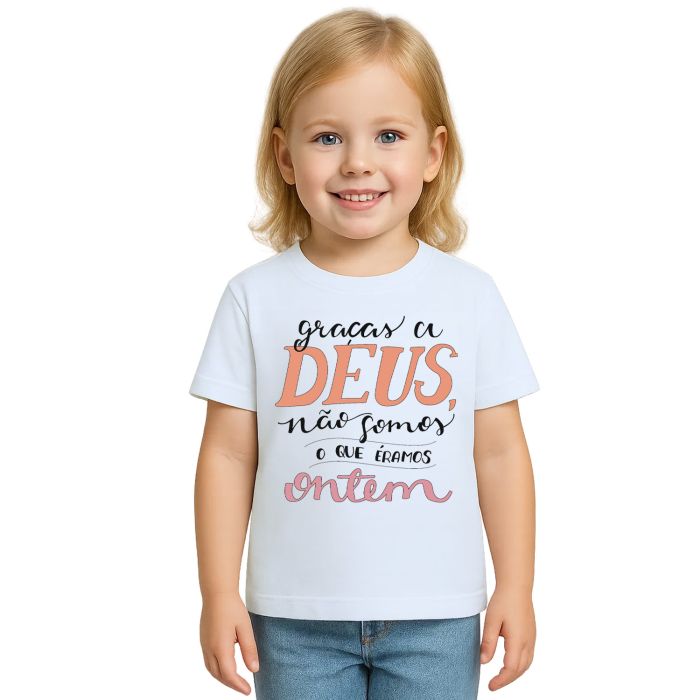 Camiseta Deus Não Somos Que Eramos Personalizada