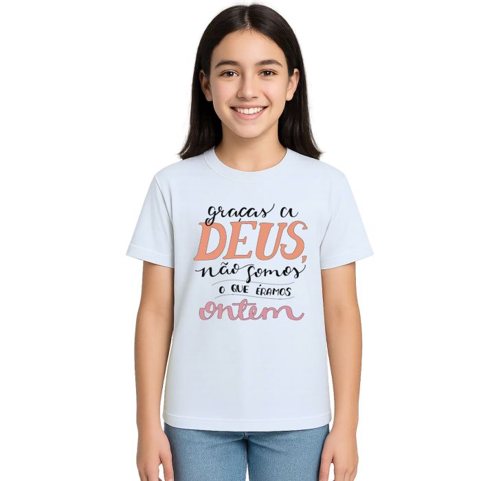 Camiseta Deus Não Somos Que Eramos Personalizada