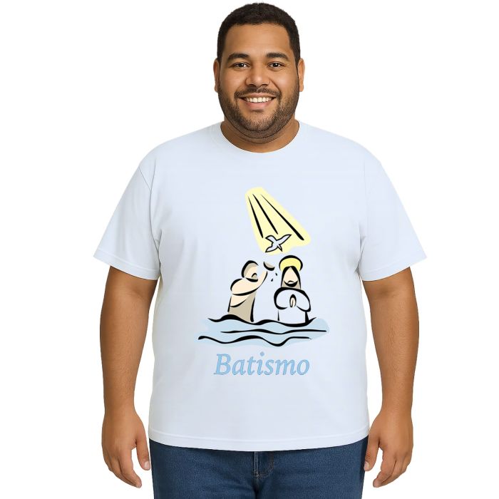 Camiseta Batizado Batismo Igreja Estampa Personalizada