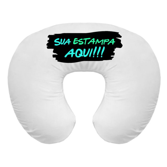 Travesseiro de Pescoço Personalizado Almofada Macia