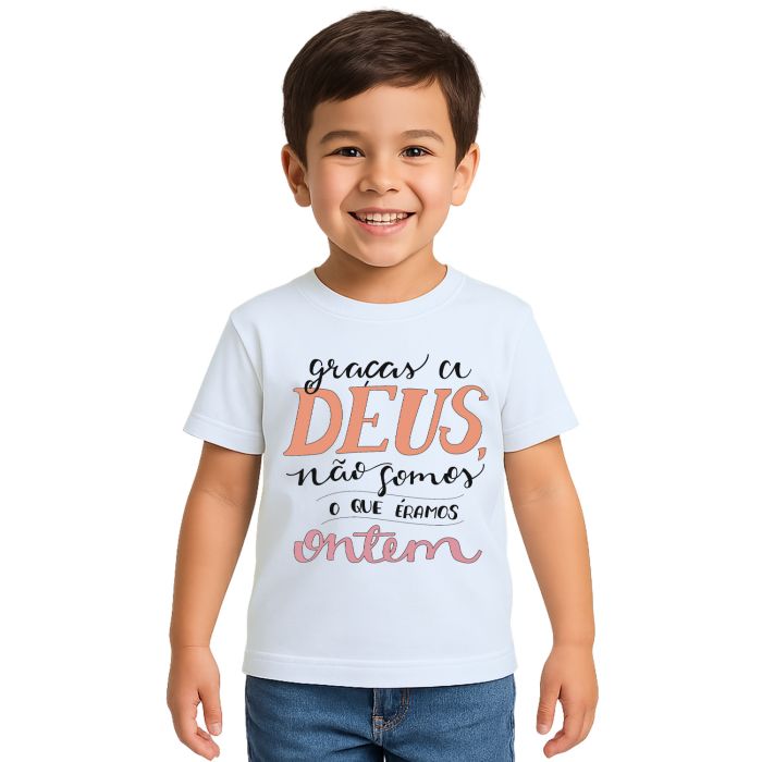 Camiseta Deus Não Somos Que Eramos Personalizada
