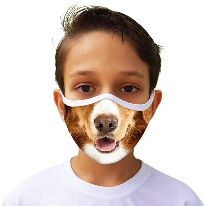 Máscara de Proteção Cachorro Golden Retriever Lavável