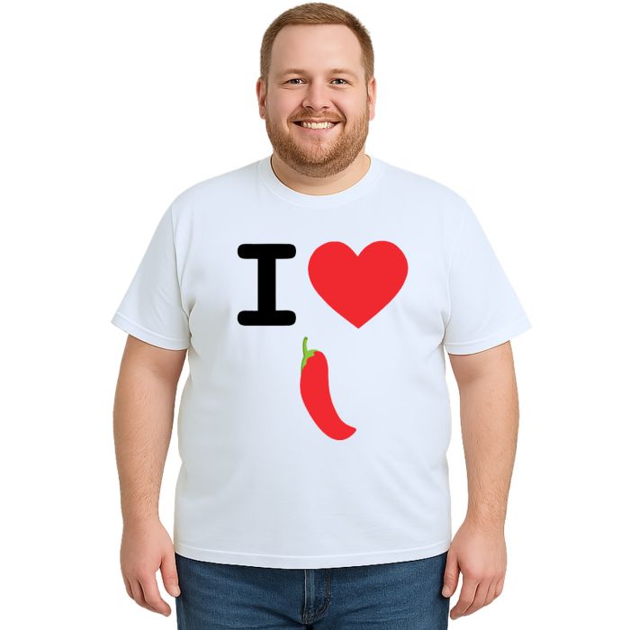 Camiseta Eu Amo Pimenta I Love Chilli Estampa Personalizada