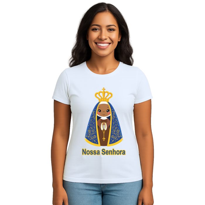 Camiseta Nossa Senhora Senhorinha Aparecida Personalizada