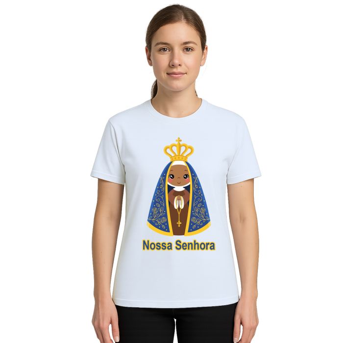 Camiseta Nossa Senhora Senhorinha Aparecida Personalizada