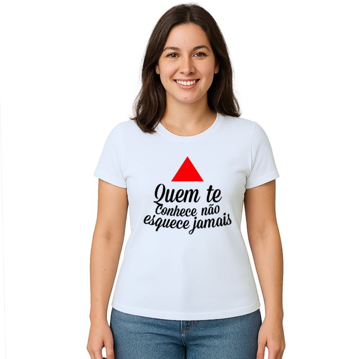 Camiseta MG Quem Te Conhece Não Esquece Jamais Personalizada