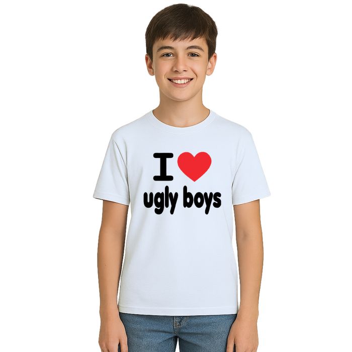 Camiseta Love Ugly Boys Amo Garotos Feios Personalizada