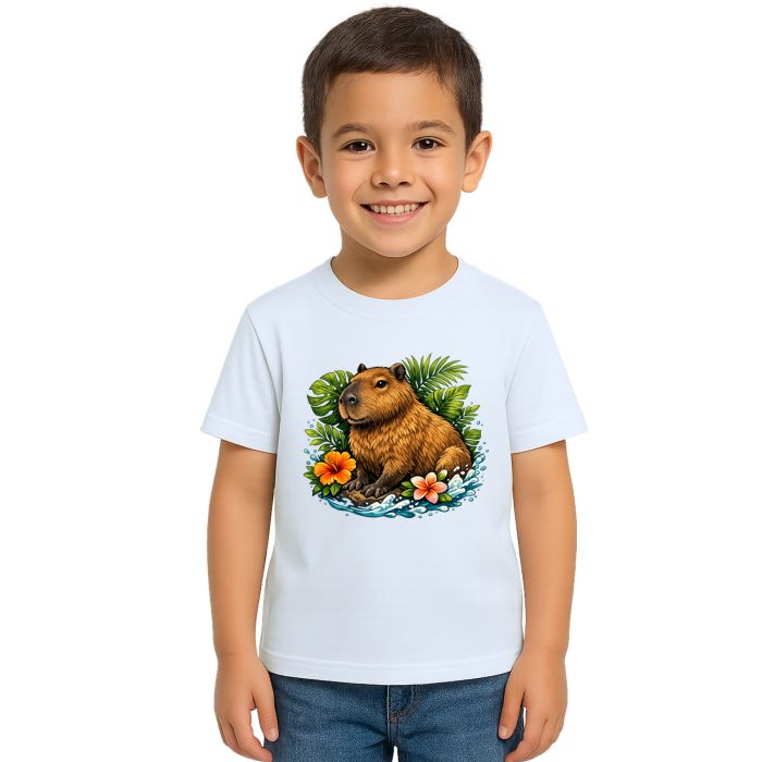 Camiseta Capivara Floresta Estampa Personalizada