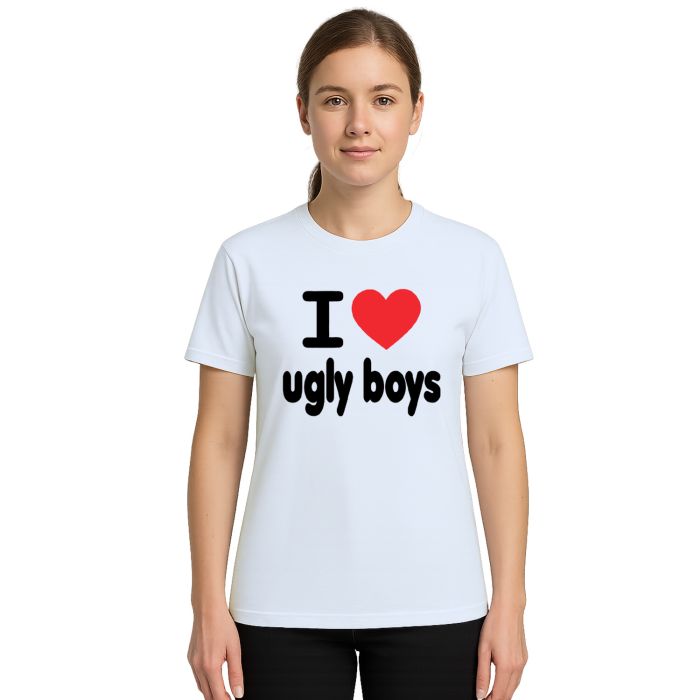 Camiseta Love Ugly Boys Amo Garotos Feios Personalizada