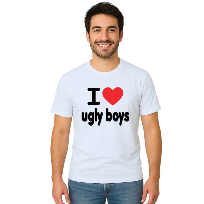 Camiseta Love Ugly Boys Amo Garotos Feios Personalizada