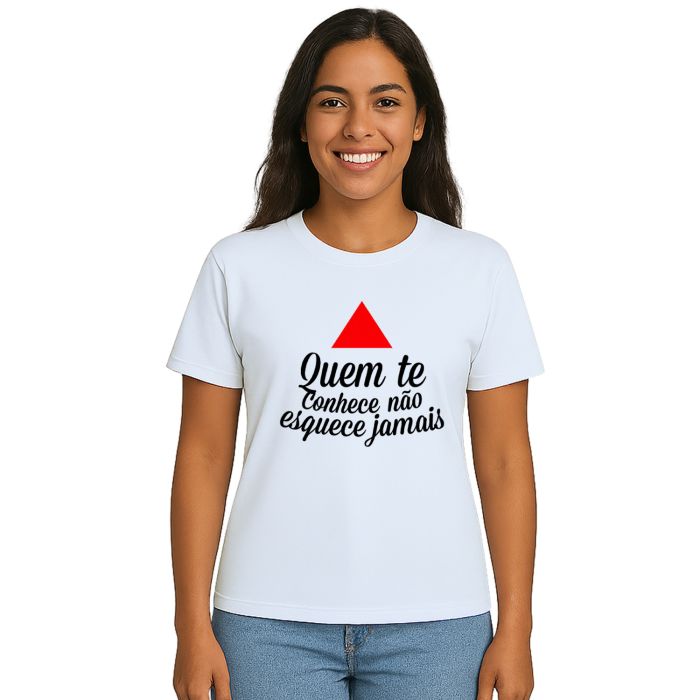 Camiseta MG Quem Te Conhece Não Esquece Jamais Personalizada
