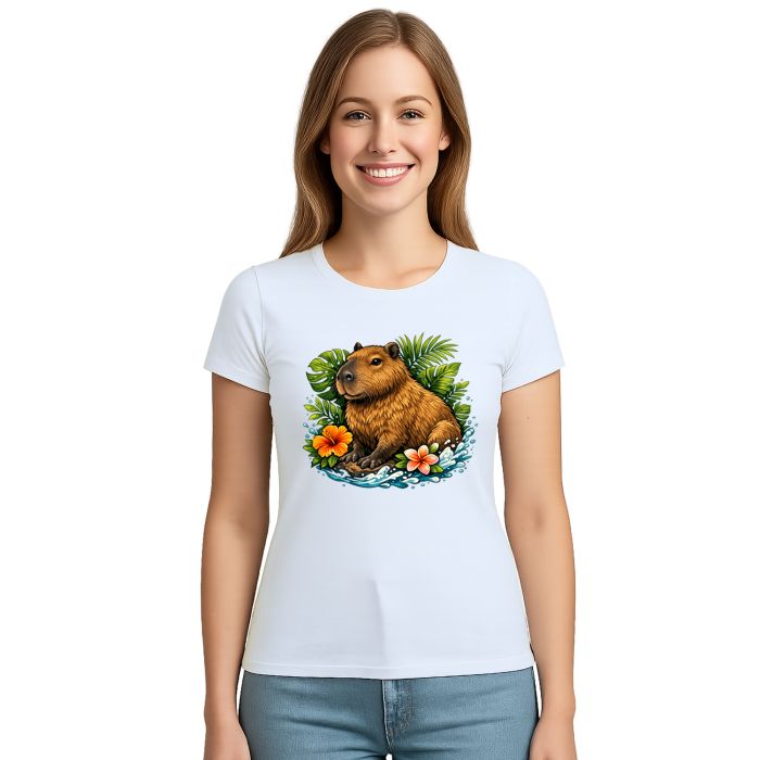 Camiseta Capivara Floresta Estampa Personalizada