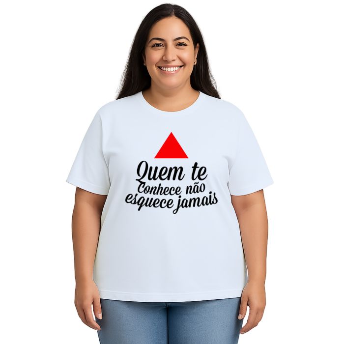 Camiseta MG Quem Te Conhece Não Esquece Jamais Personalizada