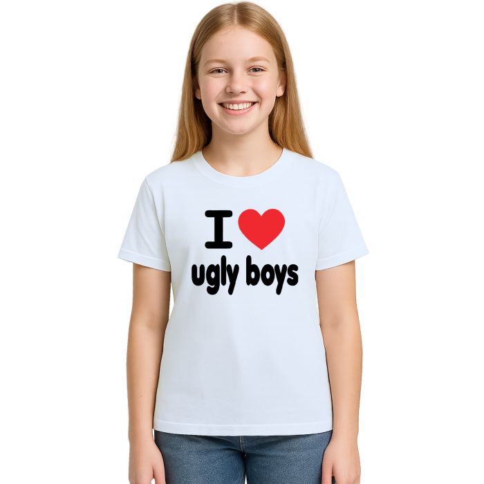 Camiseta Love Ugly Boys Amo Garotos Feios Personalizada