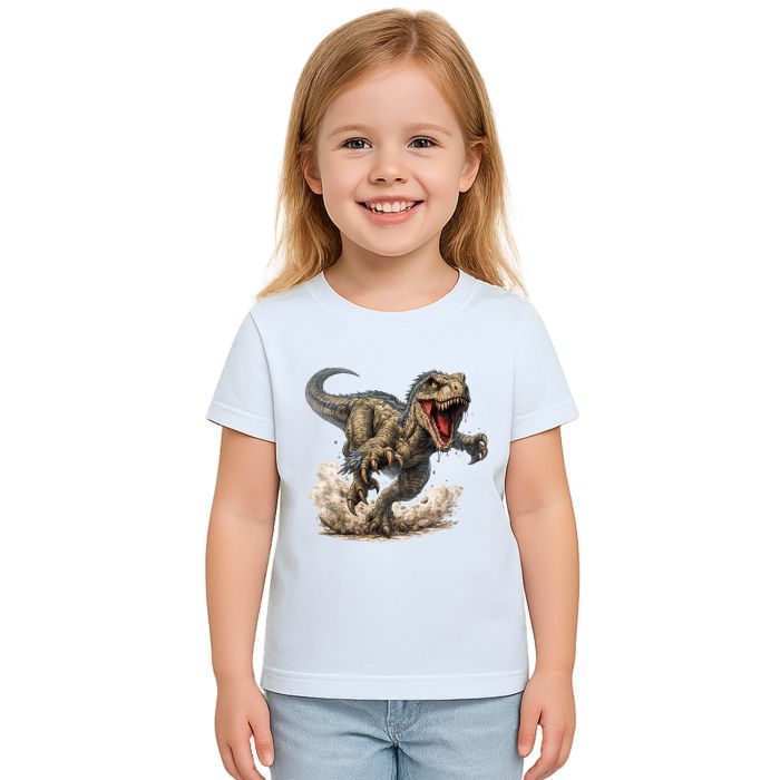 Camiseta Dinossauro Velociraptor Estampa Personalizada