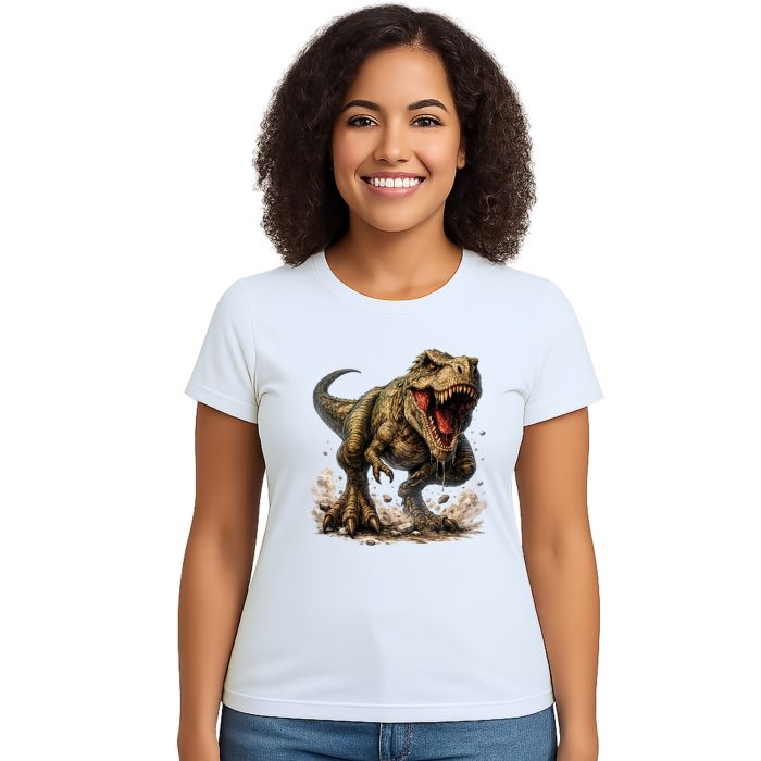 Camiseta Dinossauro Tiranossauro Rex T-Rex Personalizada