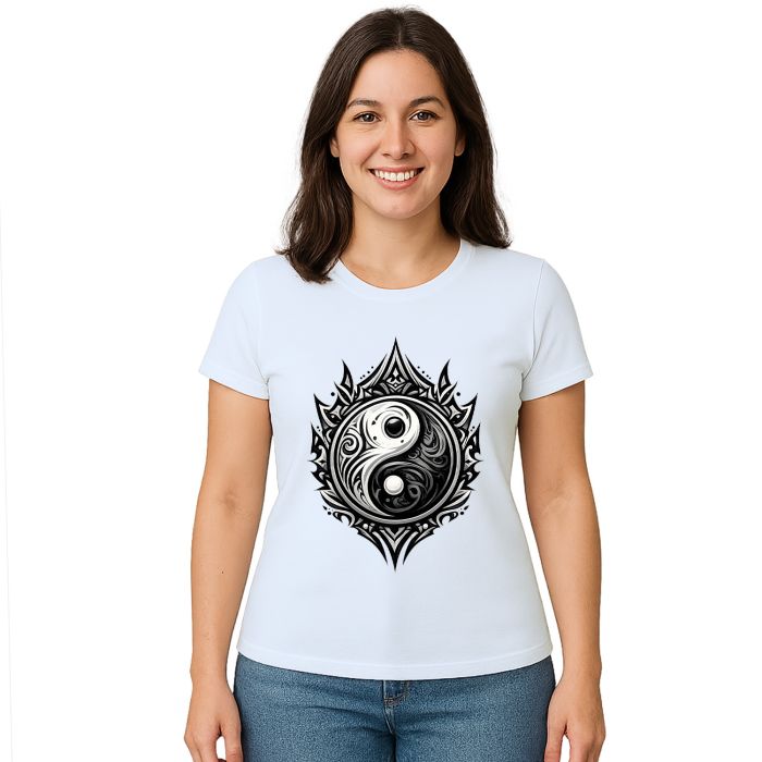 Camiseta Yin Yang Taijitu Taoismo Estampa Personalizada