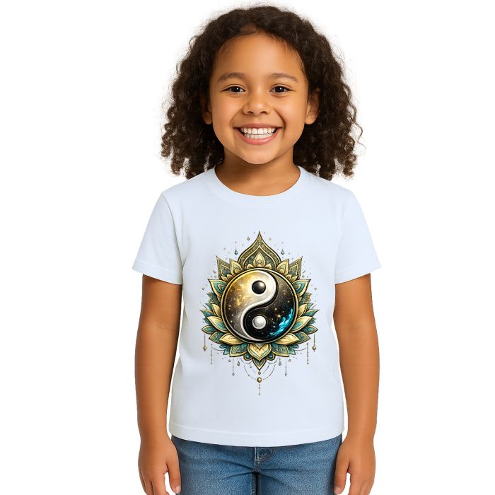 Camiseta Taijitu Yin Yang Equilíbrio Estampa Personalizada