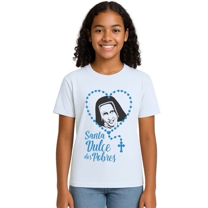 Camiseta Santa Dulce dos Pobres Estampa Personalizada