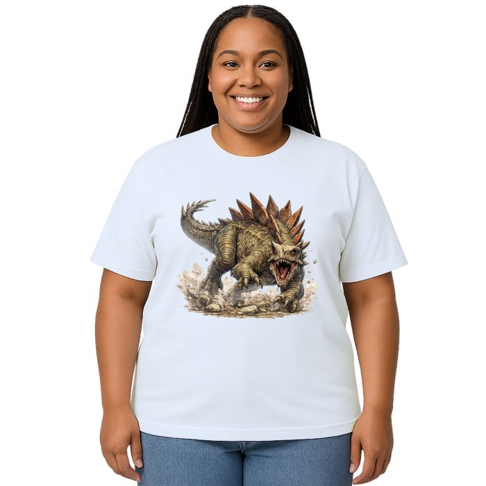 Camiseta Dinossauro Estegossauro Estampa Personalizada