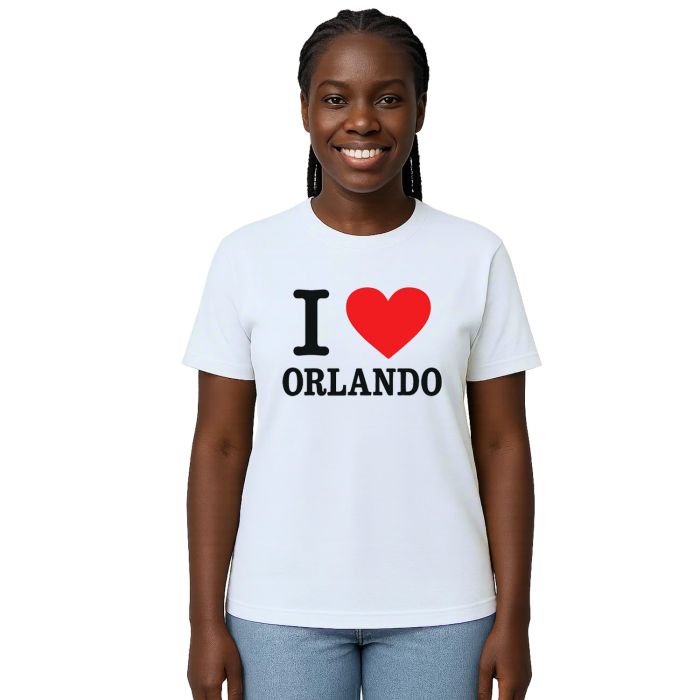 Camiseta Eu Amo I Love Orlando Estampa Personalizada