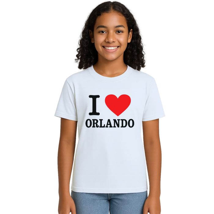Camiseta Eu Amo I Love Orlando Estampa Personalizada