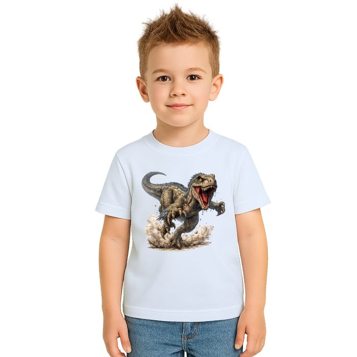 Camiseta Dinossauro Velociraptor Estampa Personalizada