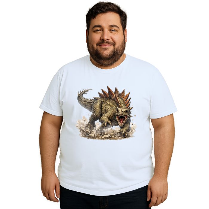 Camiseta Dinossauro Estegossauro Estampa Personalizada